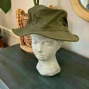 Totes Army Green rain hat. Large